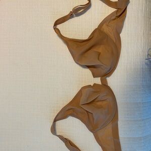 Tan Skims bra